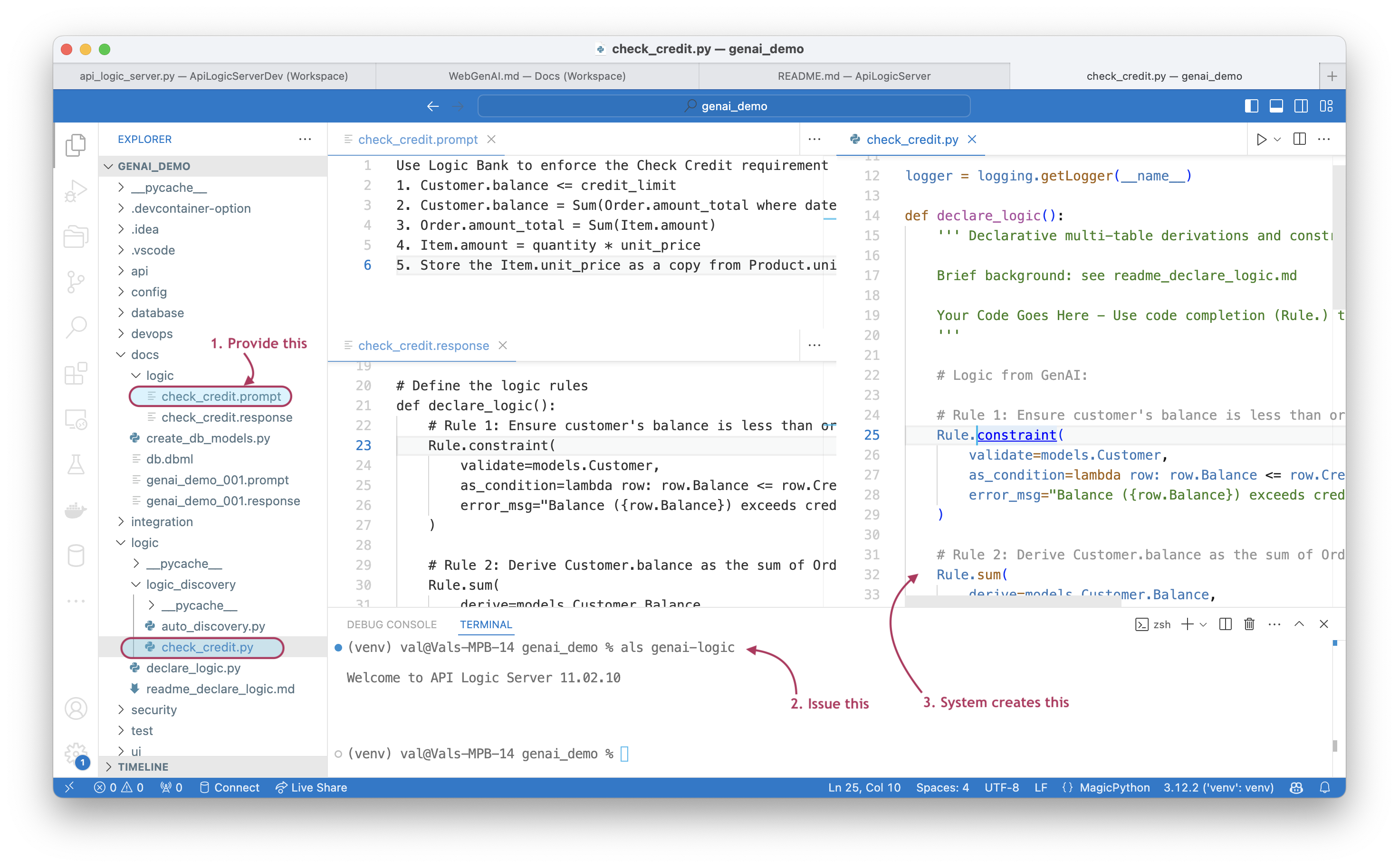 Add logic to Existing Project